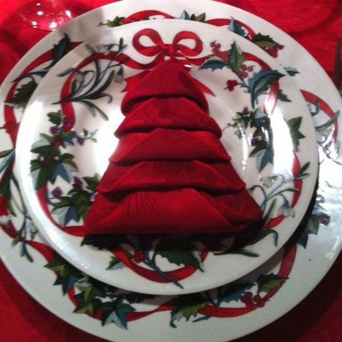servetter-jul-fold-in-röd färg