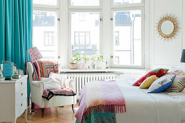 Skandinavski-stanovanje-set blue-zavese