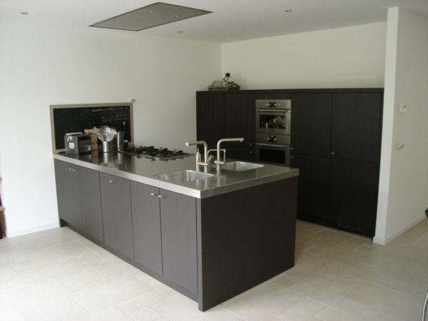 chiuveta modernă pentru bucătărie - culoare tauată - culoare neagră