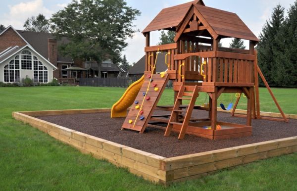 vybavenie detských ihrísk-for-the-záhradné-ihrisko-klettergerüst-wood