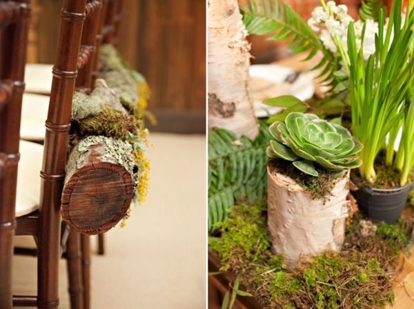 primăvară-masă de-lemn-decorare-pădure-elegant-plantă