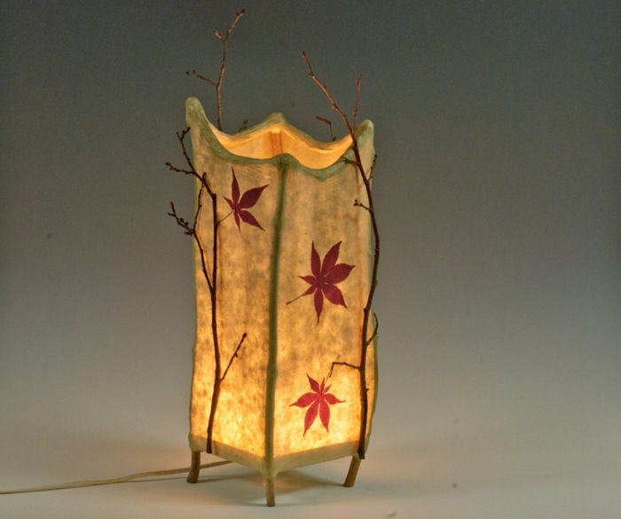 stehlampe-of-papier-jesień-decoration