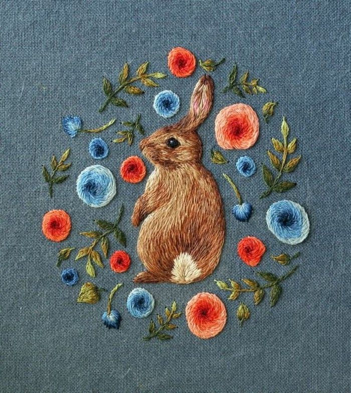 stick de-gratuit sugestii-un-iepure înconjurat cu flori