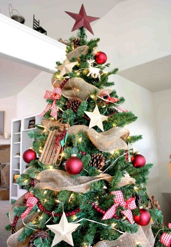 super-Božično drevo decoration Red