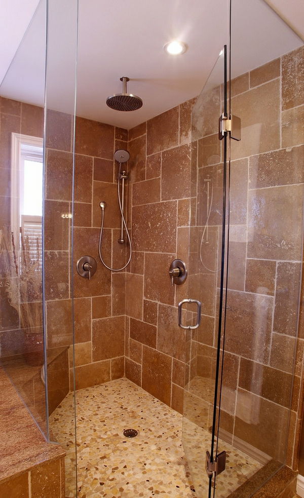 super chladná sprcha - mozaika na dlážke
