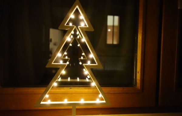 fir-bright-Fensterdeko do Bożego Narodzenia