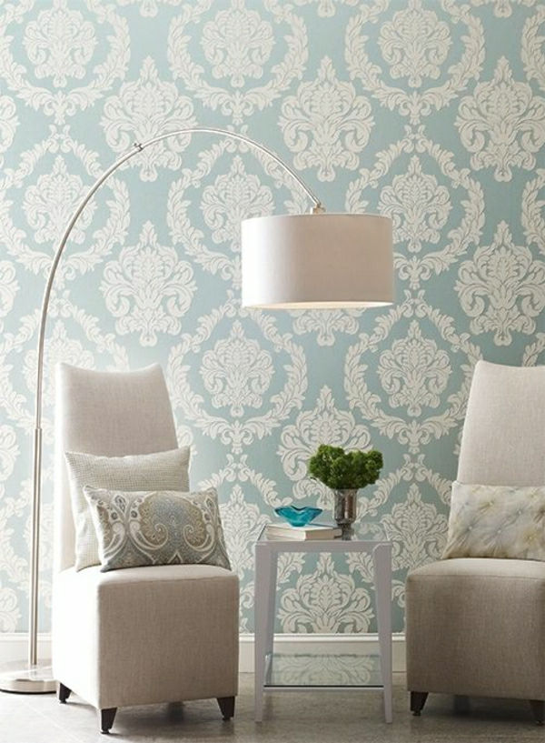 -tapeten modré obývacia izba, tapety, retro tapety, vinobranie, tapety, krásnej, pozadia, obývačka-wallpaper-obývačka