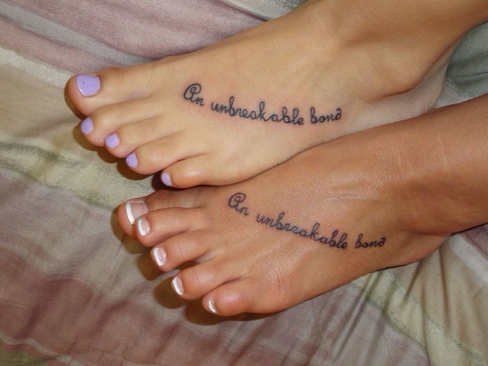 Tetovaže za sestre, ki se nikoli ne počutijo na nogah