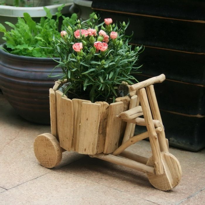 mini flower potter som en cykel form deco idé för varje hem och varje hus vacker idé blommor deco