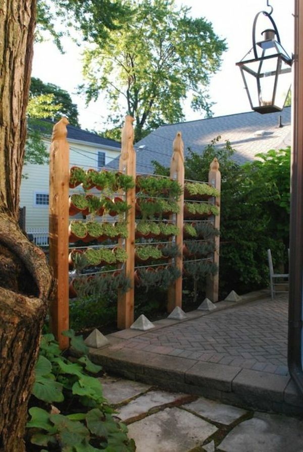 Grande Giardino idee recinzione vasi di fiori-Exterior Design