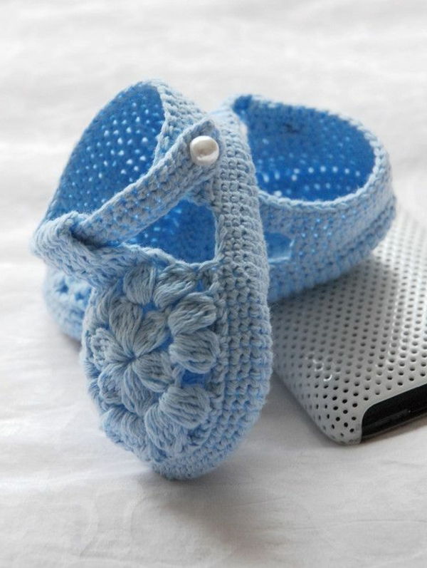 stor-design-virka-baby skor-stora-idéer-för-baby blue virka-in