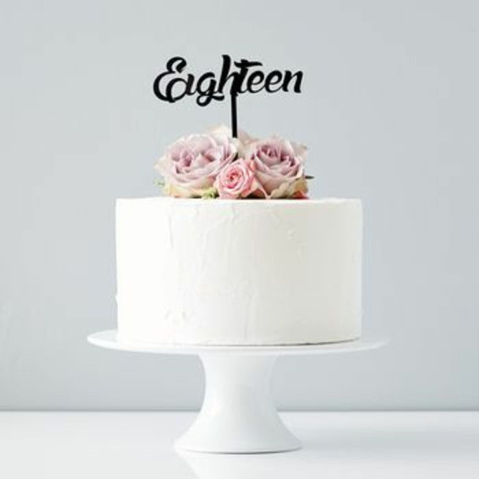 pasta-to-18-doğum günü doğum günü pastaları-onsekiz yaşındaki-vardır