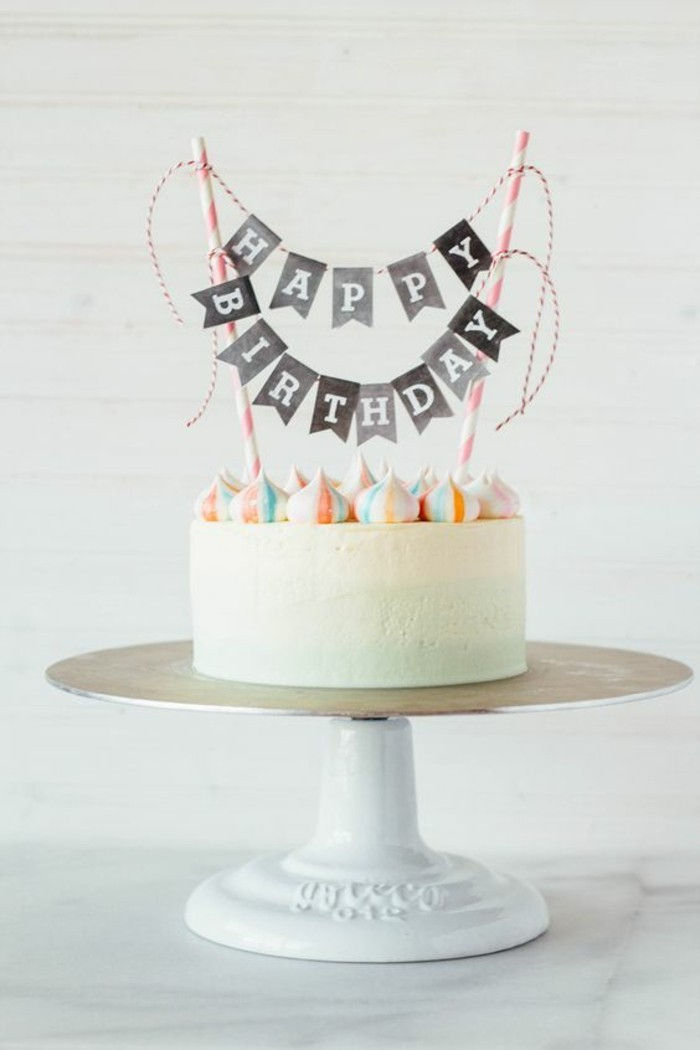 pasta-to-18-doğum günü Geburtstagstorten şık pasta-to-18-doğum-beyaz-korumak-Gâteau