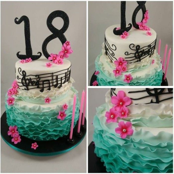 pasta-to-18-doğum doğum günü pastaları-büyüleyici-kek-için-18 doğum günü