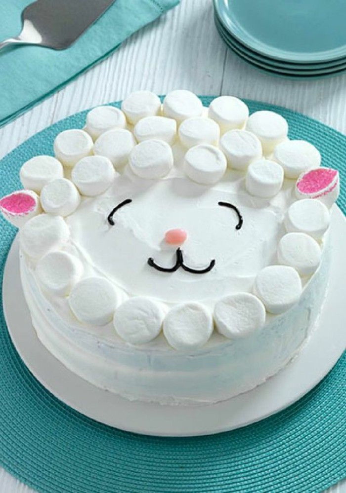 pasta-to-18-doğum günü Geburtstagstorten-lachelnde-pasta-memnun Kedi misafir memnun