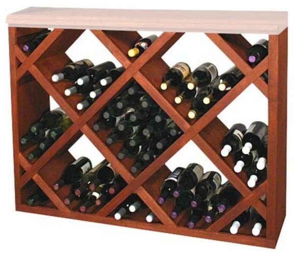szafka na wino z tradycyjnego designu z drewna - zbuduj się