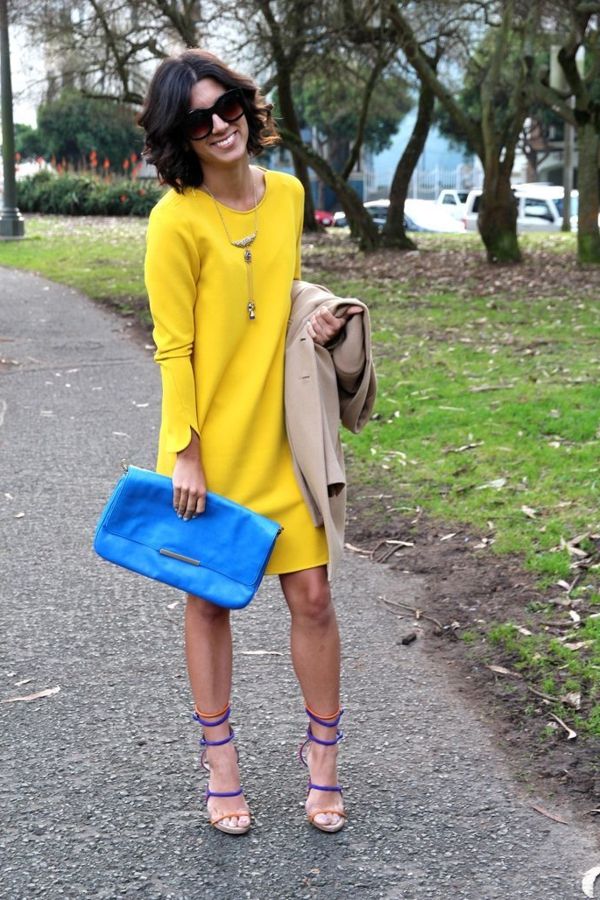 Módne žlto-dress-trendy-dizajnovo moderný dress-letné šaty