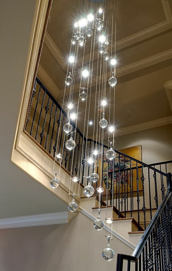 merdiven aydınlatma kolye lambaları-ile-a-büyük-bir görünüm