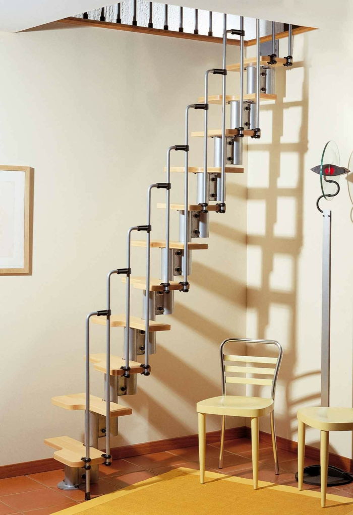 Disse trappene tar ingen plass, men de er så komfortable - trappdekorasjon