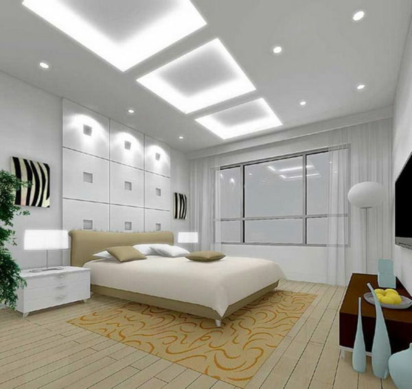 Ultra-modern-beyaz-endirekt aydınlatma-in-the-yatak