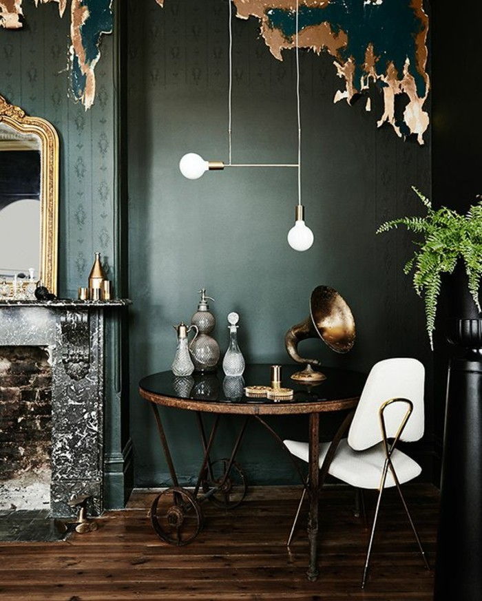vintage notranjost sodobno-wall-barvni design color stenska barva, bencin