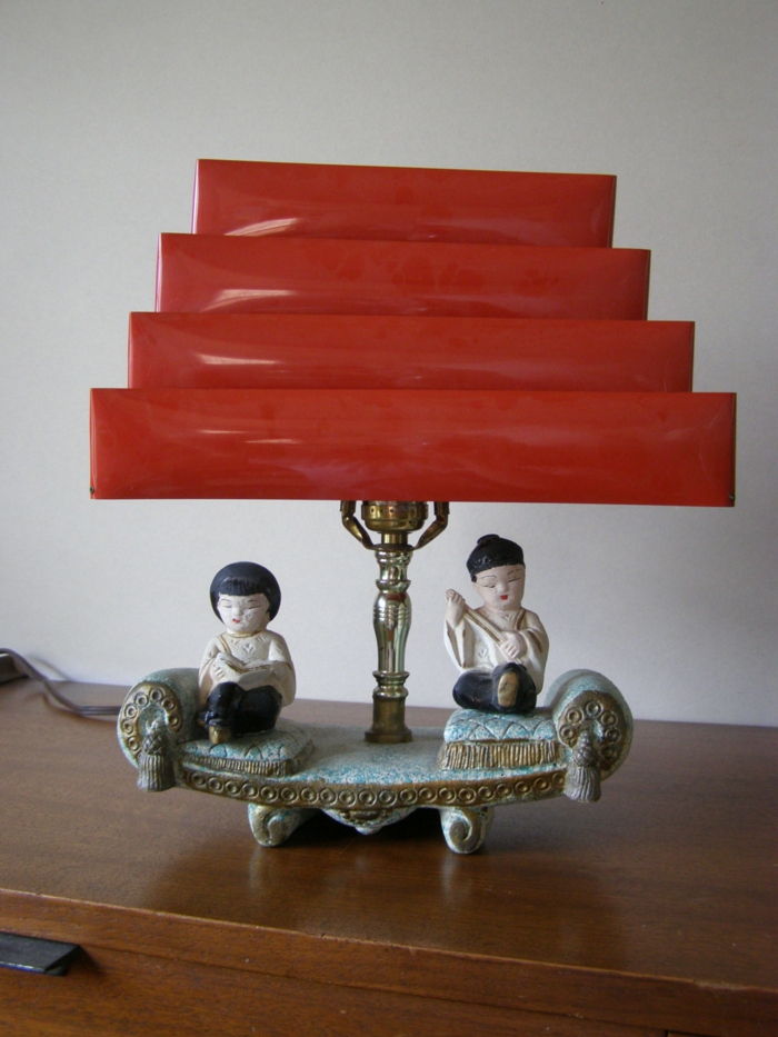 rocznik nocna lampka-znaki azjatyckie Chiny