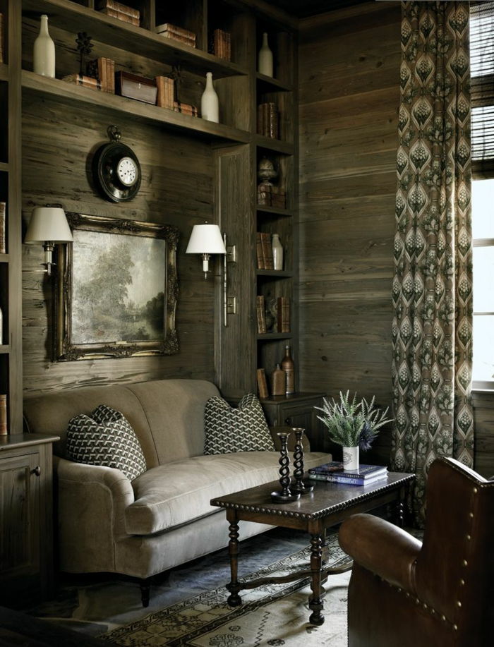 vintage-stue-moderne landsted møbler skinnstoler Lysestake klassisk modell Salongbord tre