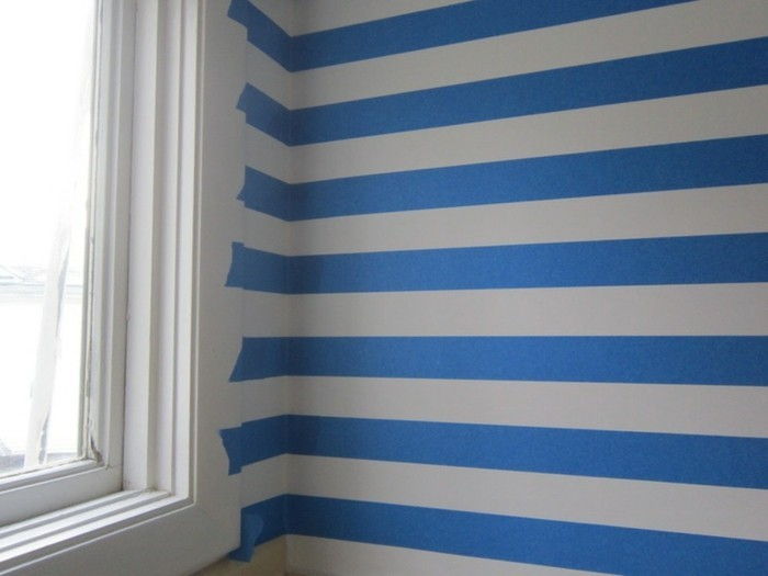 mall till färg-målartejp-färg design Wall kreativa idéer-väggkonstruktion