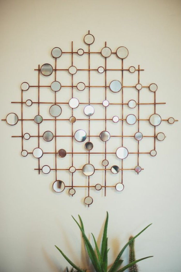 wanddeko-te-face-perete decorare-idei-mici-rotund-oglindă-lemn