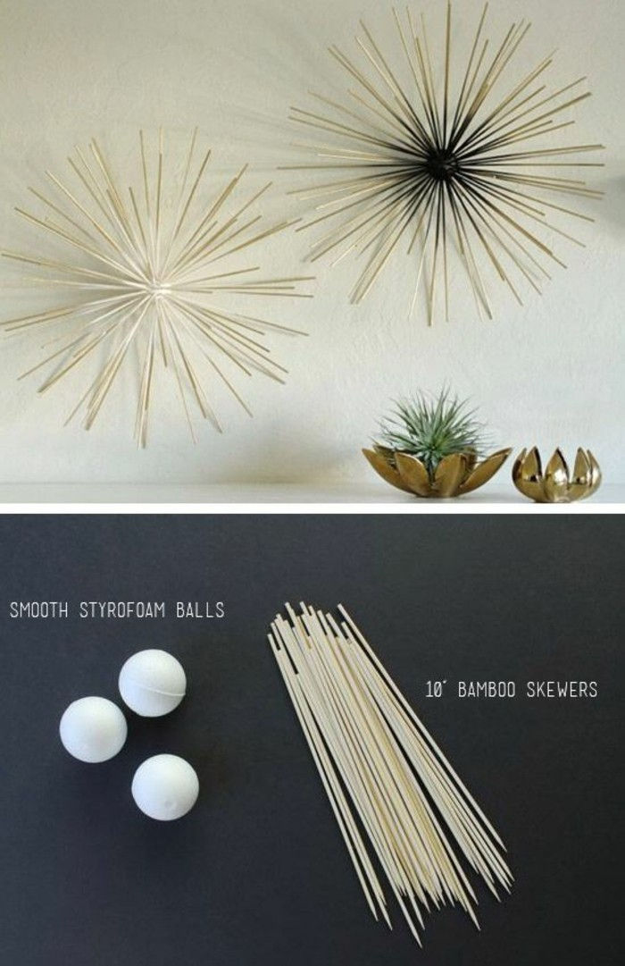wanddeko-te-face-perete decorare-idei de-stele-Aug-bambus-te-make