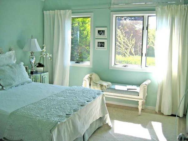 vegg farge-mint-mint-grønn farge-ordningen-For-Bedroom-1
