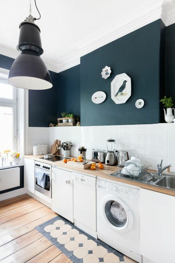 sienos dizainas-virtuvė-modernus-sienos-dažytos spalvos-sienas