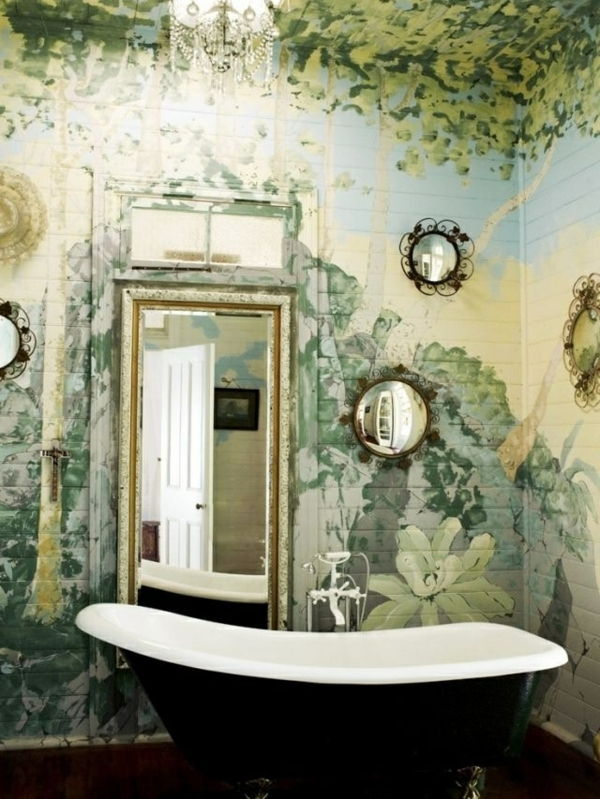 Duvar sanat fikirler-banyo-vintage