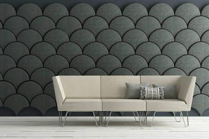 Pannello parete parete parete 3d pannello parete del pannello parete design-in-grigio
