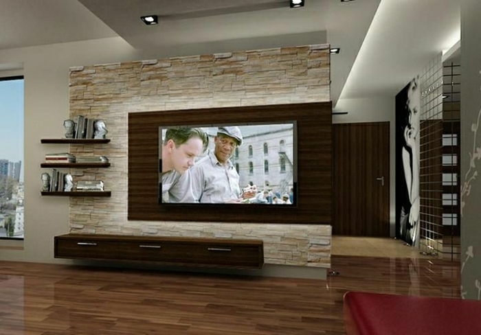 stenska plošča-optična-dnevna-soba-oprema-dnevna soba-stena-design TV steno plošče