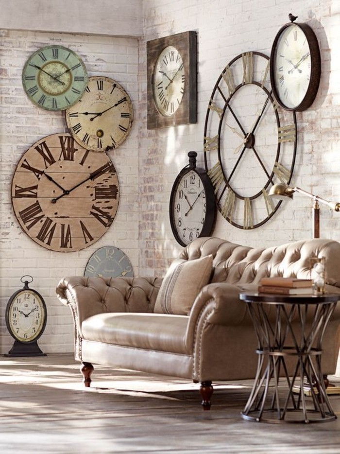 duvar saatlik xxl duvar saatlik odun duvar saatlik eski hatlı-den-metal-büyük-wanddeko