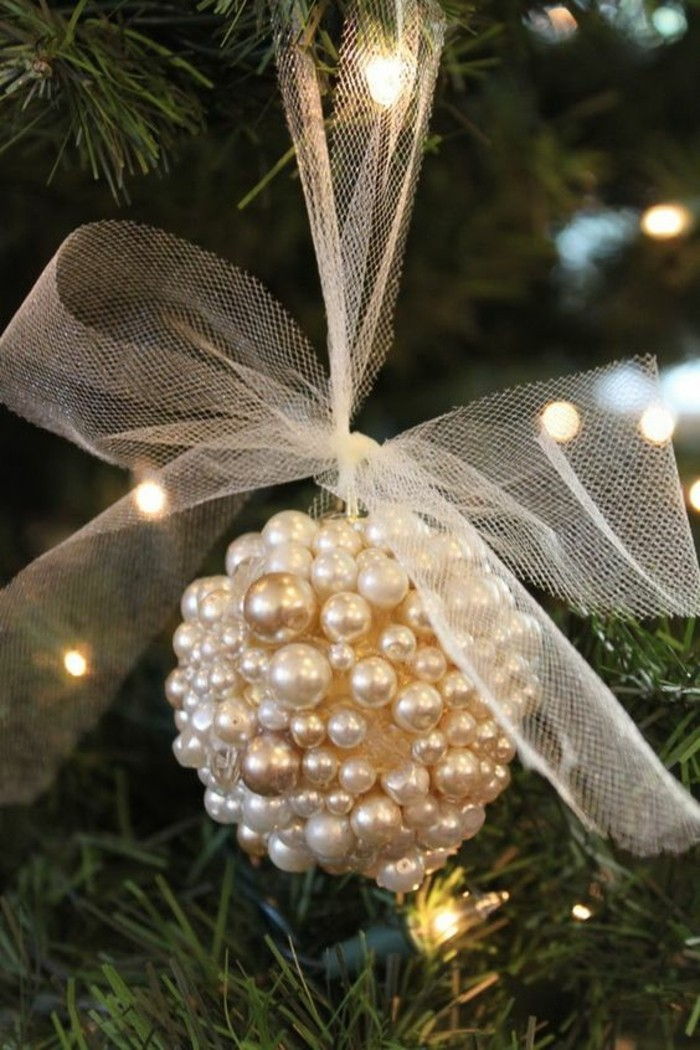 Vianočné dekorácie-yourself tvorby weihnachtsdeko-yourself-make-soft osem perlové šperky off
