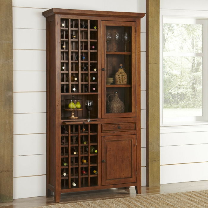 vin rack perete dulap mare pentru toate sticle decorare vin sertare ochelari vin rosu pere