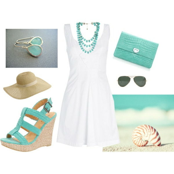 sandali-con-zeppa di moda abiti bianco-estate d'avanguardia abiti da donna