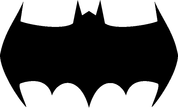 Iată o altă idee pentru un logo negru care zboară batman