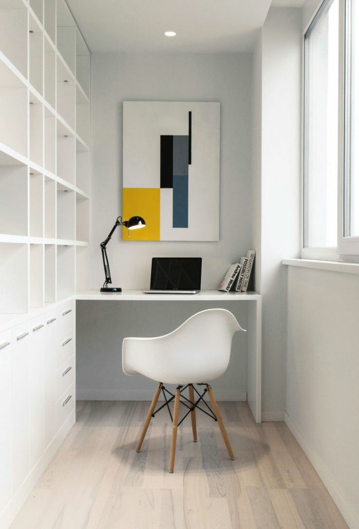 butas-Set-patarimai-už-paprastas-office-visa-on-balta minimalistinio įrenginio