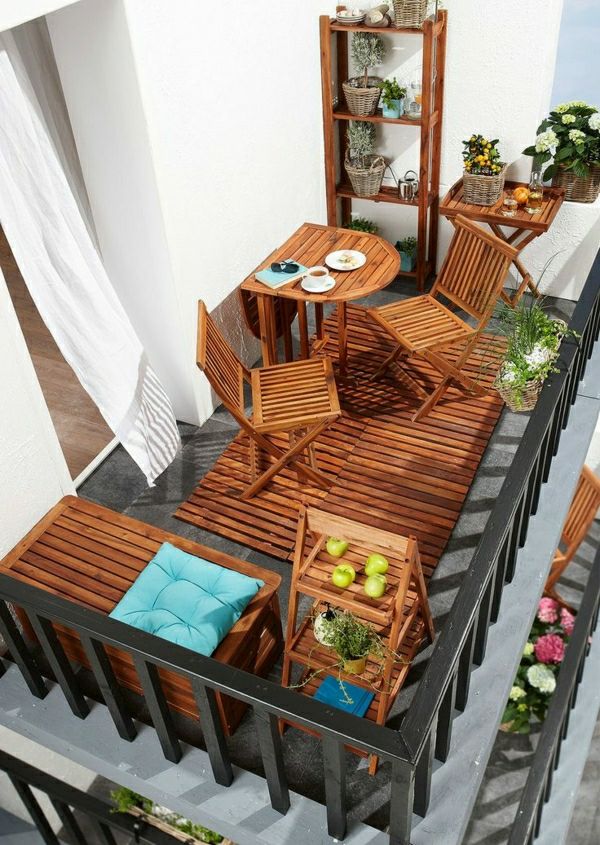 maravilhoso - varanda mobiliário de varanda, embelezar-varanda-deco-idéias-balkongestaltung-