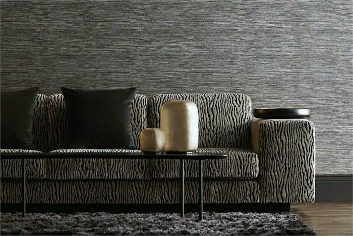 vakre 3d tapet-grå-design-moderne-sofa