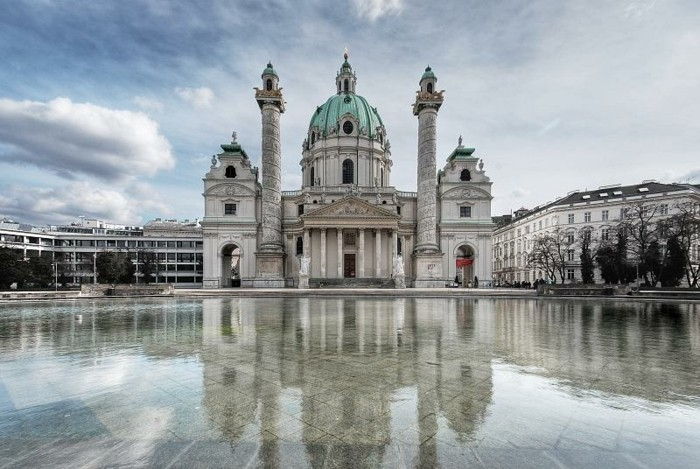 bella architettura barocca vienna Karlskirche -Bad- Schussenried Germania