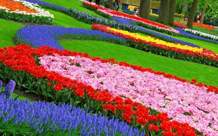 güzel çiçek bahçesi-tasarım renkli renkli-Gartengestaltung-ipuçları