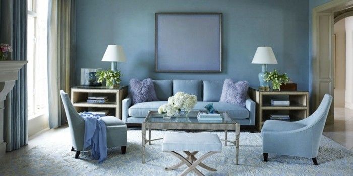 lep model-dnevna soba-z-modro-stene-zanimivih-stenske-deco-ideje