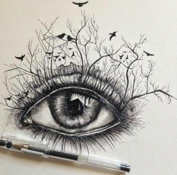 desenhos-com-lápis-a-muito-interessante-eye