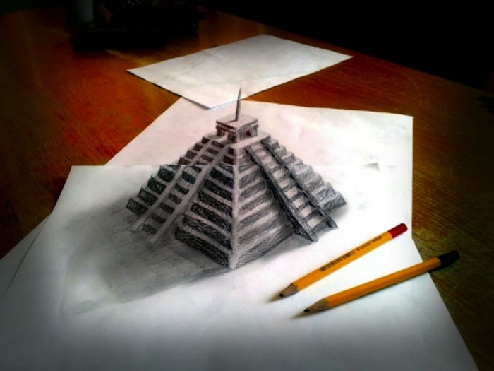 tegninger-med-blyant-pyramide