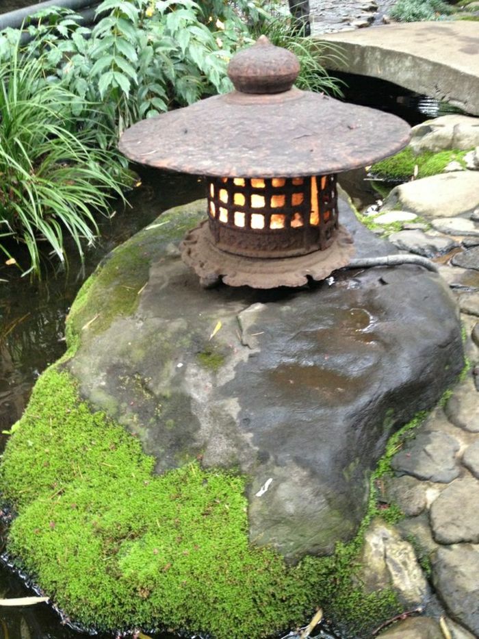 zen-garden Japanese Lantern kamene Water