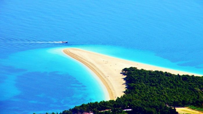 najlepiej Strande-the-piękne plaże-w-Europa-cool-tapeta Zlatni rat-Chorwacja-
